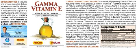 Vitamin e is a powerful antioxidant that prevents free radical damage to your cells and carries a host of health benefits. Gamma Vitamin E - 180 Capsules - 6898965 | HSN