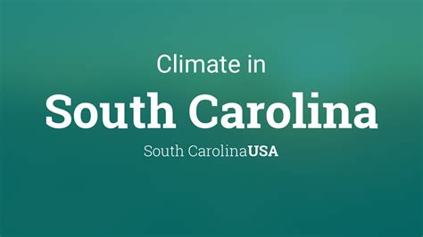 Climate And Weather Averages In South Carolina South Carolina Usa