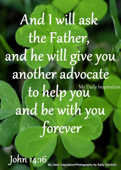And I Will Ask The Father And He Will Give You Another Advocate To