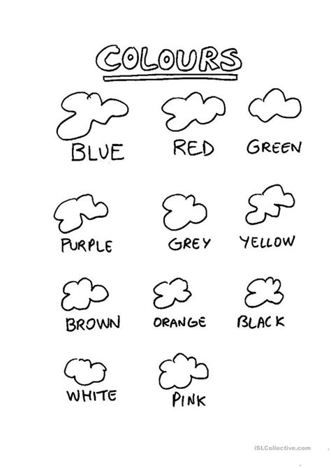 Colors Practice Worksheet