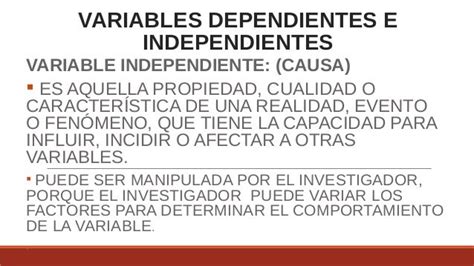 Variables Dependientes E Independientes Autosaved
