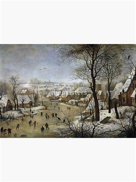Winter Landscape With Skaters And Bird Trap Pieter Bruegel The Elder