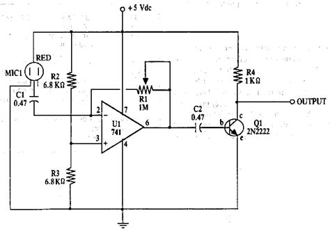 Electret Condenser Microphone Amplifier Under Repository Circuits