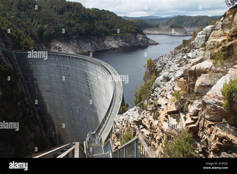 Gordon Dam On Gordon River In Tasmania Stock Photo Alamy