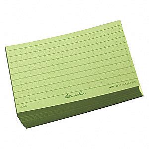 This will give you the perfect size for printable flashcards. RITE IN THE RAIN Index Cards, Card Size 3" x 5", Color Green, Ruled, PK 100 - 10R345|991 - Grainger