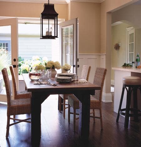 White walls are warmed up with wide bands of pearly gray in the subdued dining room of this 1960s cottage in belvedere, california. Exclusive Designs Blog: Top 5 Favorite Spaces with ...