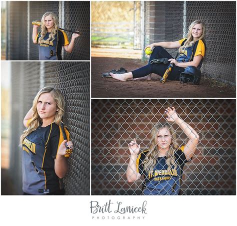 Softball Senior Pictures By Nw Ohios Britt Lanicek Photography