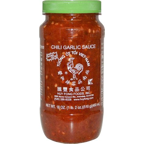 Huy Fong Foods Inc Chili Garlic Sauce 18 Oz 510 G Discontinued