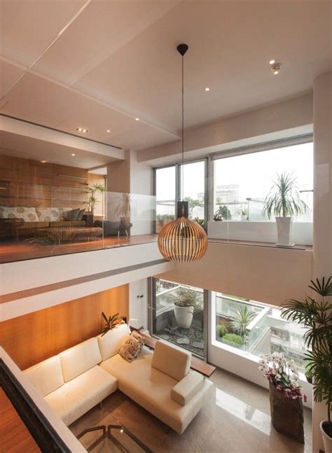 Taiwanese Interior Design High Ceiling Living Room Modern Houses
