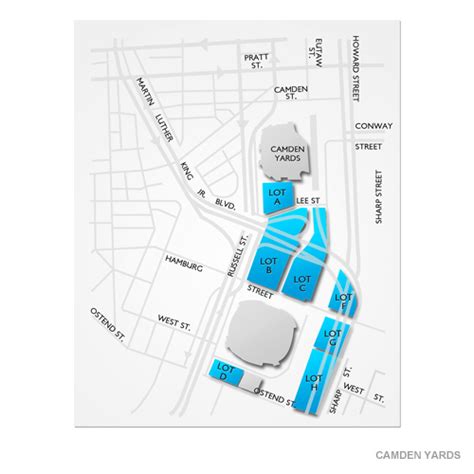 Orioles Parking Lot Map