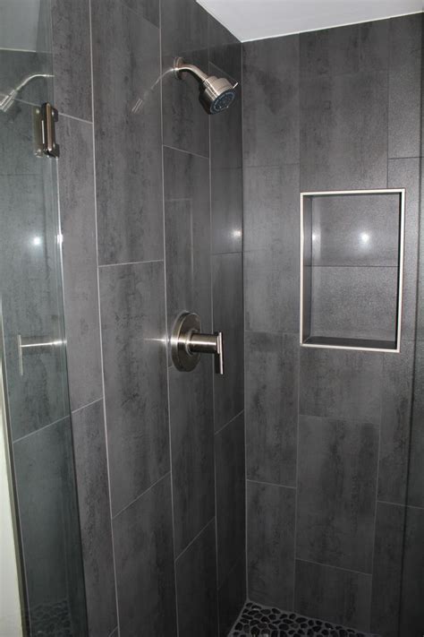 Dark gray bathroom tile 2021. Image result for leader dark grey 12x24 tile | Bathroom ...
