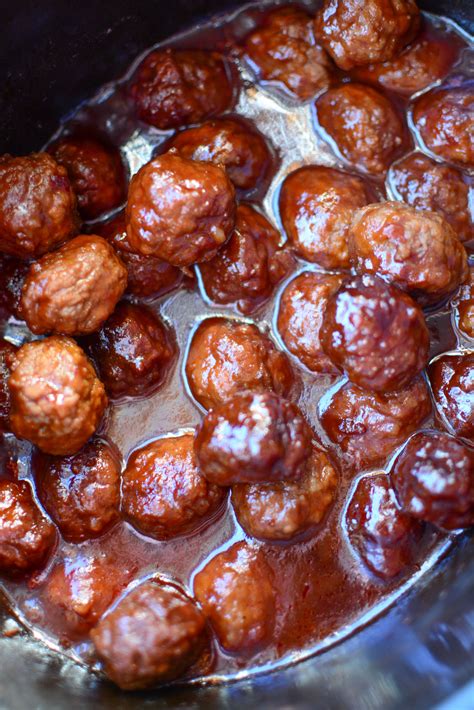 3 Ingredient Sweet And Spicy Crock Pot Meatballs My Incredible Recipes