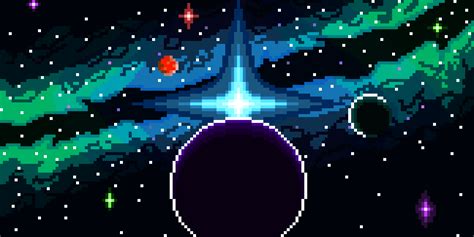 Some Pixel Art From Oese Bonus Nebula Squid Pixel Art Space Art Pixel