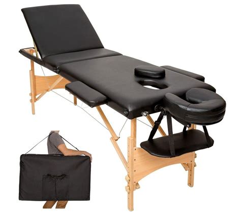 Table De Massage Noire 3 Zones Avec Sac De Transport 2008054 Massage But