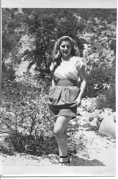 Original Vintage S S Risque Pinup Rp Endowed Woman Lifts Skirt Hot