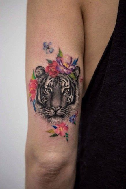 12 Best Tiger And Flower Tattoo Designs Petpress