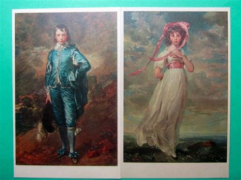 Gainsborough The Blue Boy And Lawrence Pinkie Postcards Huntington