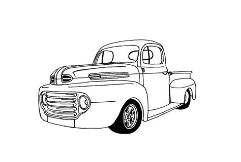 Ford Pickup: How To Draw A Ford Pickup Truck