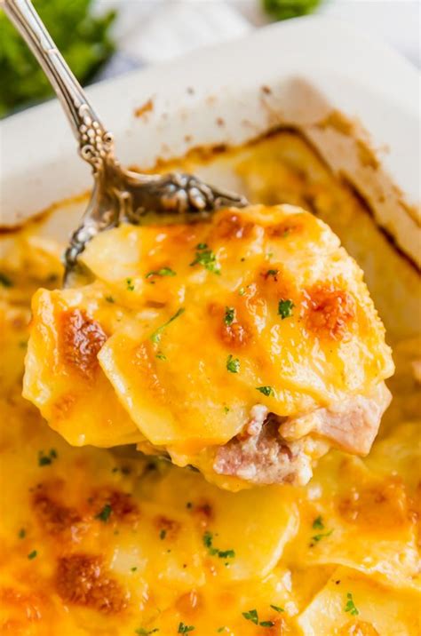 Scalloped Potatoes And Ham Casserole Is An Excellent Way To Use Hot Sex Picture
