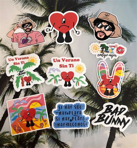 Bad Bunny Stickers Un Verano Sin Ti Con Tigo Mejor Sticker Etsy Nederland
