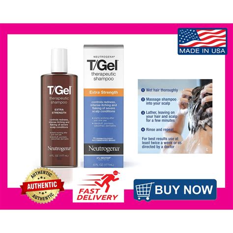 Neutrogena Tgel Extra Strength Therapeutic Shampoo Anti Dandruff