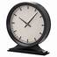 Simple Black Mantel Clock  Wholesale By Hill Interiors