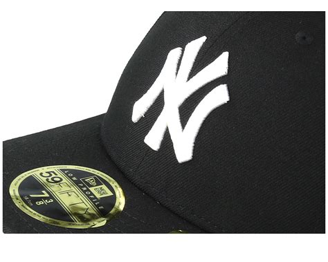 New York Yankees Low Profile 59fifty Blackwhite Fitted New Era Caps