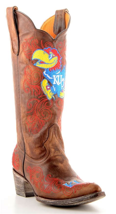 Gameday University Of Kansas Cowgirl Boots Pointed Toe Sheplers