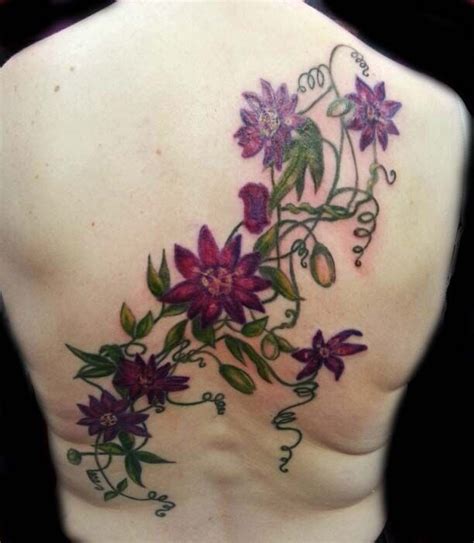Passion Flower Tattoo View With Piclens Tattoos Flower Tattoo Meanings Body Art Tattoos