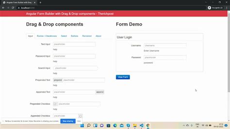 Angular Form Builder With Drag And Drop Components Youtube