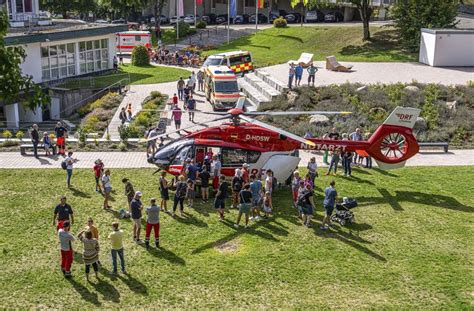 Rettungskräfte In Triberg Den Hubschrauber Ruft Schon Bald Ein Notfall