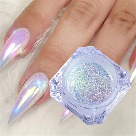 NEW Chrome NAIL Powder PIGMENT Color Mirrored Chrome Extacly Etsy