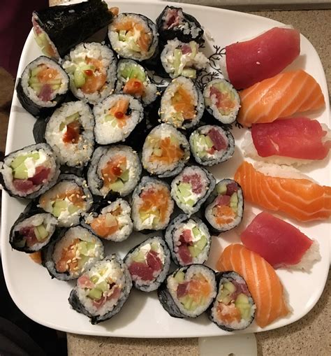 First Time Making Sushi At Home Rsushi