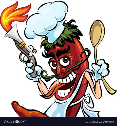 cook the pepper royalty free vector image vectorstock