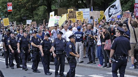 Occupy Wall Street Protesters March To Nypd Headquarters Fox News