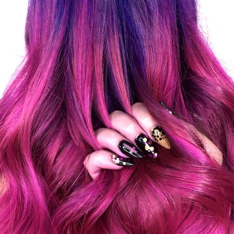 Pin By Rebelglow On Fucsia Hair Fuschia Hair Pink Hair Purple Hair
