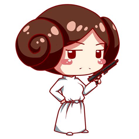 Download Library of star wars cartoons transparent leia image ...