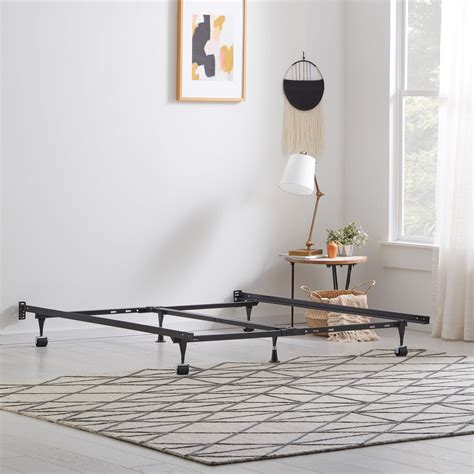 Rest Haven Metal Adjustable Bed Frame With Wheels Twin Cal King