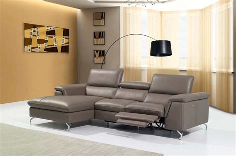 Brown Power Recliner Sectional Nj Alberta Leather Sectionals