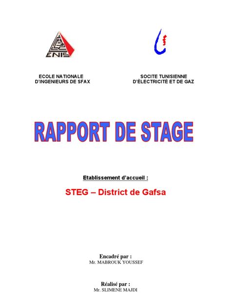 Exemple De Rapport De Stage Ispits Pdf Jermanmexi