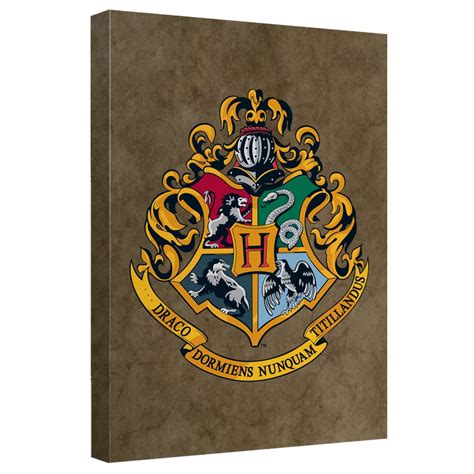 Harry Potter Hogwarts Crest Art Canvas