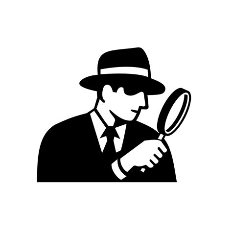 Detective Vector Silhouette Image Free Svg