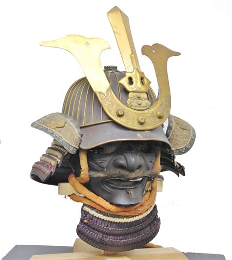 Kabuto Rust Finish 34 Ken Fukurinsuji Samurai Helmet With Menpou Edo