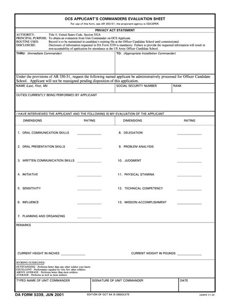 Da Form 5339 Fill Out And Sign Printable Pdf Template