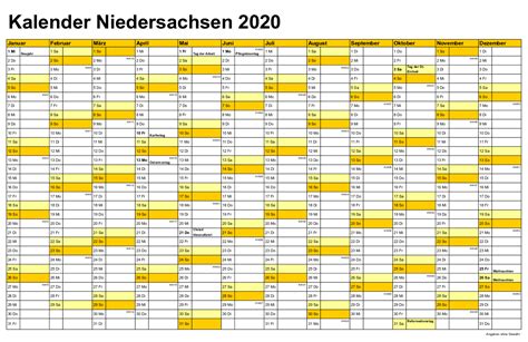 See more of niedersachsen on facebook. Sommerferien 2020 Niedersachsen Kalender Feiertagen ...