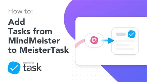 How To Mind Map Add Tasks From Mindmeister To Meistertask In The All