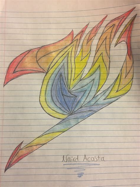 Hey I Hand Drew And Colored This Fairy Tail Symbol Myself