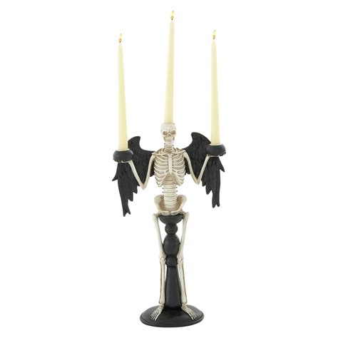 Shop Woodland Imports Metal Tabletop Skeleton Candle Holder At