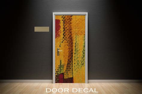 Colourful Door Decal 337 Peel And Stick High Quality Materials