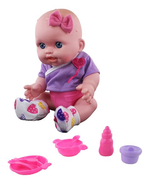 Super Cute Adorable Baby Doll Toy With Cool Accessories Soft Rubber